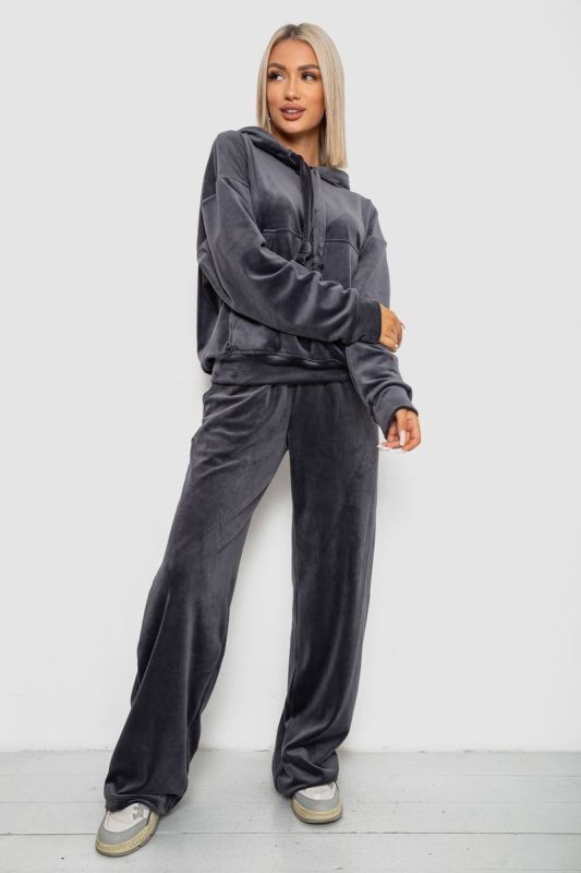 Спортивний Костюм Велюровий, Темно-сірий
